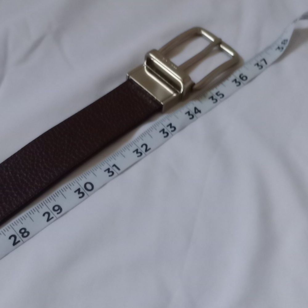 Coach Black and Brown Leather Reversible Belt, Size 36 - Picture 3 of 9
